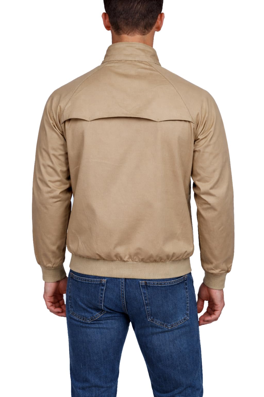Xact Giacca Classica Harrington Cotone Transizione Uomo, Fodera Quadri