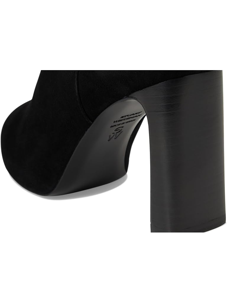 Black Stuart Weitzman Babette Plaform Zip Bootie