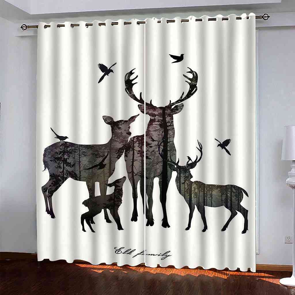 Rideaux occultant polyester lot de 2 rideaux isolant 264x160cm