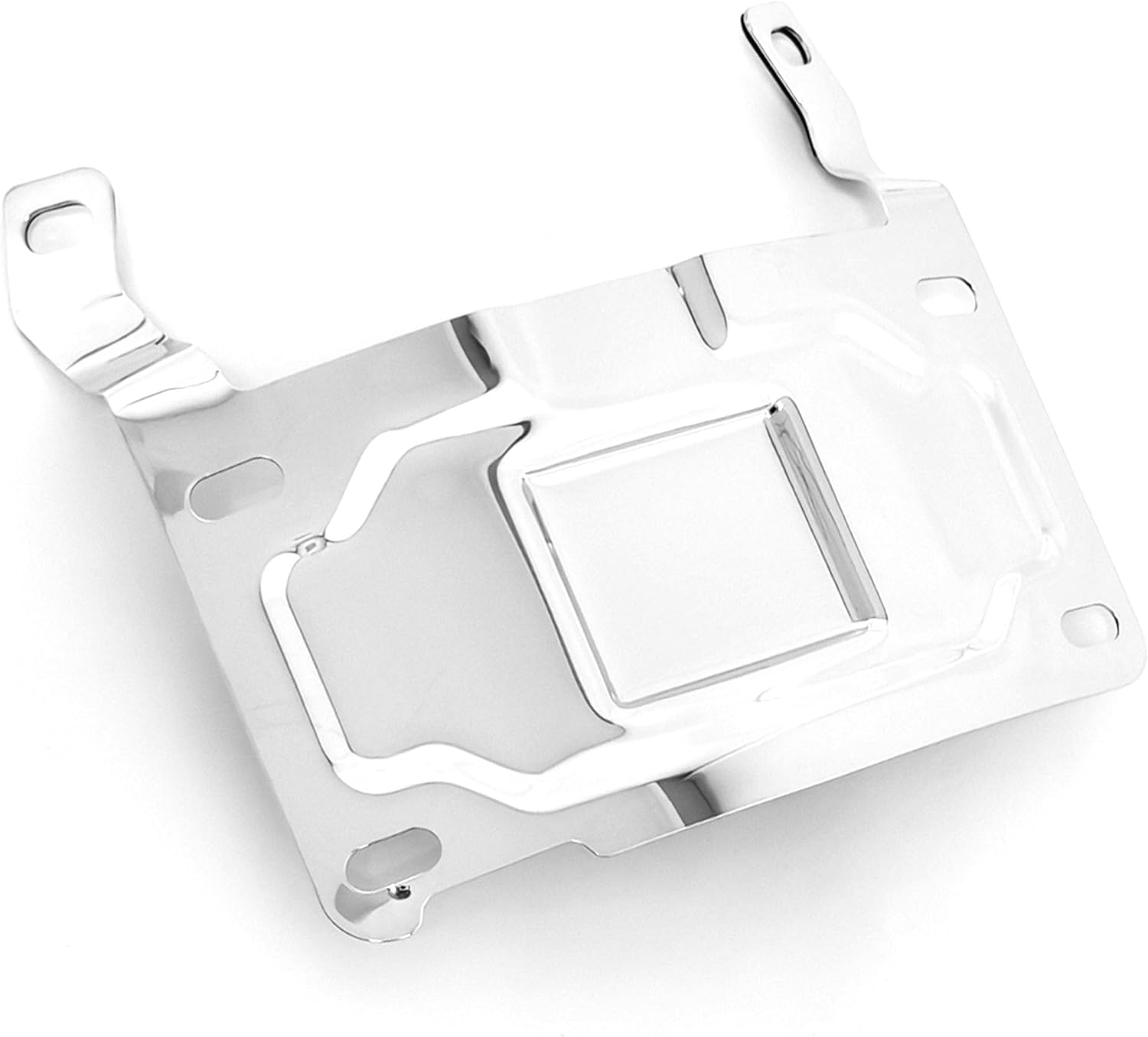 Motorcycle License Plate Reloaction Kit on The Turn Signal Poles compatiable for Harley Softail Touring Road King Street Glide (Chrome)