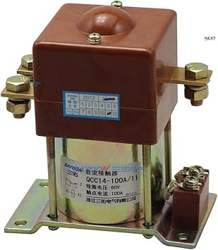 QCC14-100A/11 dc contactor Direct Current DC Power Electric contactor Magnetic Contactor Motor Control 12V 24V 36V 48V 60V 72VCoil Voltage 48v