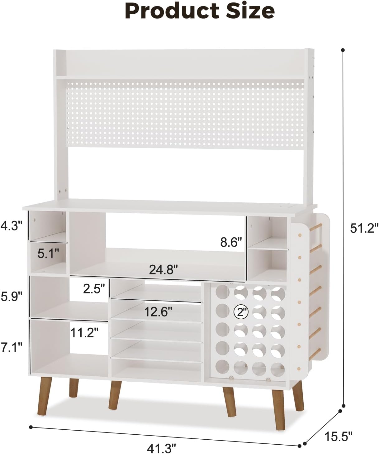 Organization and Storage Table Compatible with Cricut Machines - Craft Room Furniture,Craft Storage Table with Power Outlet,Craft Table for Vinyl