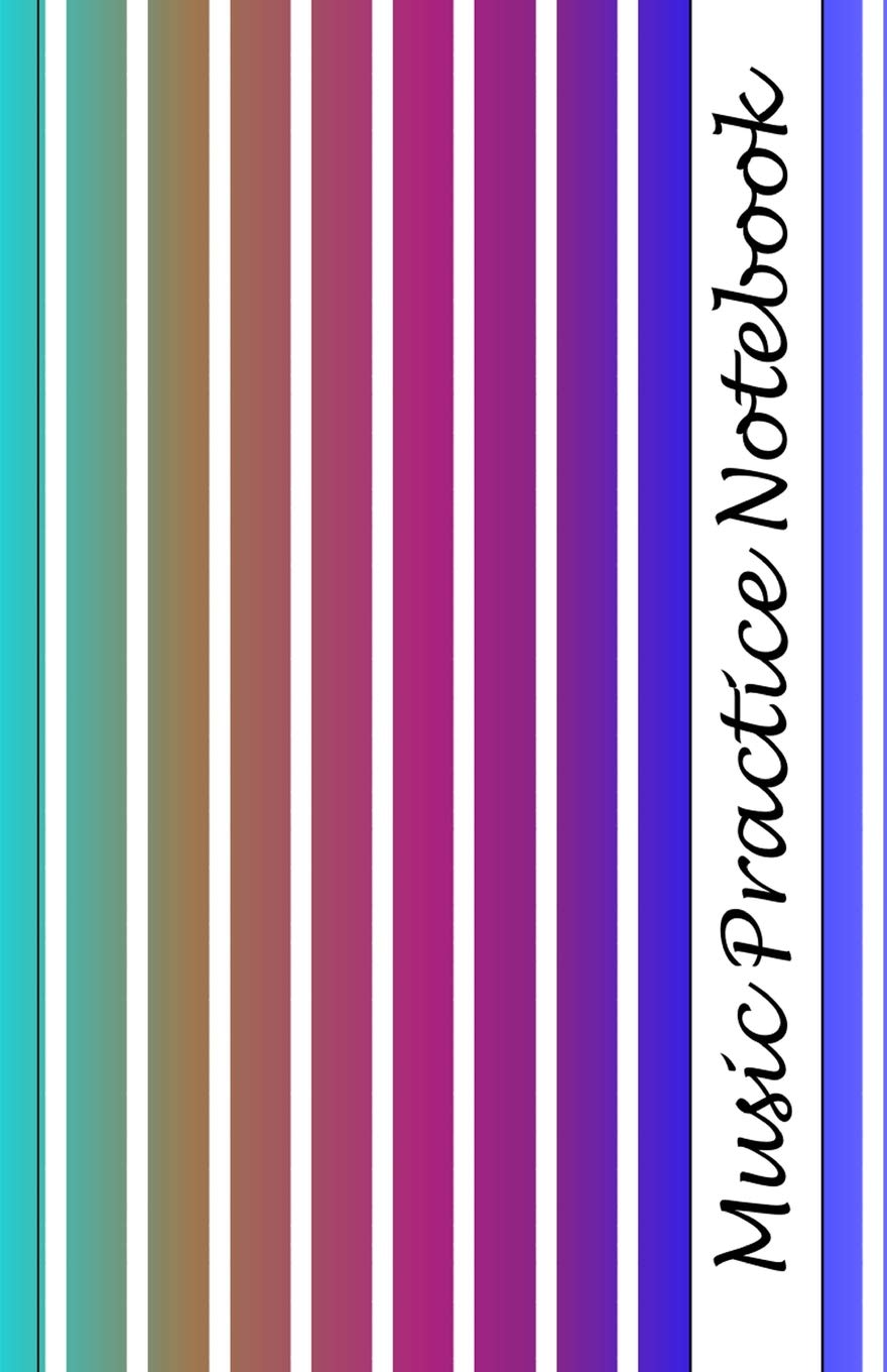 Music Practice Notebook: Notebook to take to music lessons including music theory guide