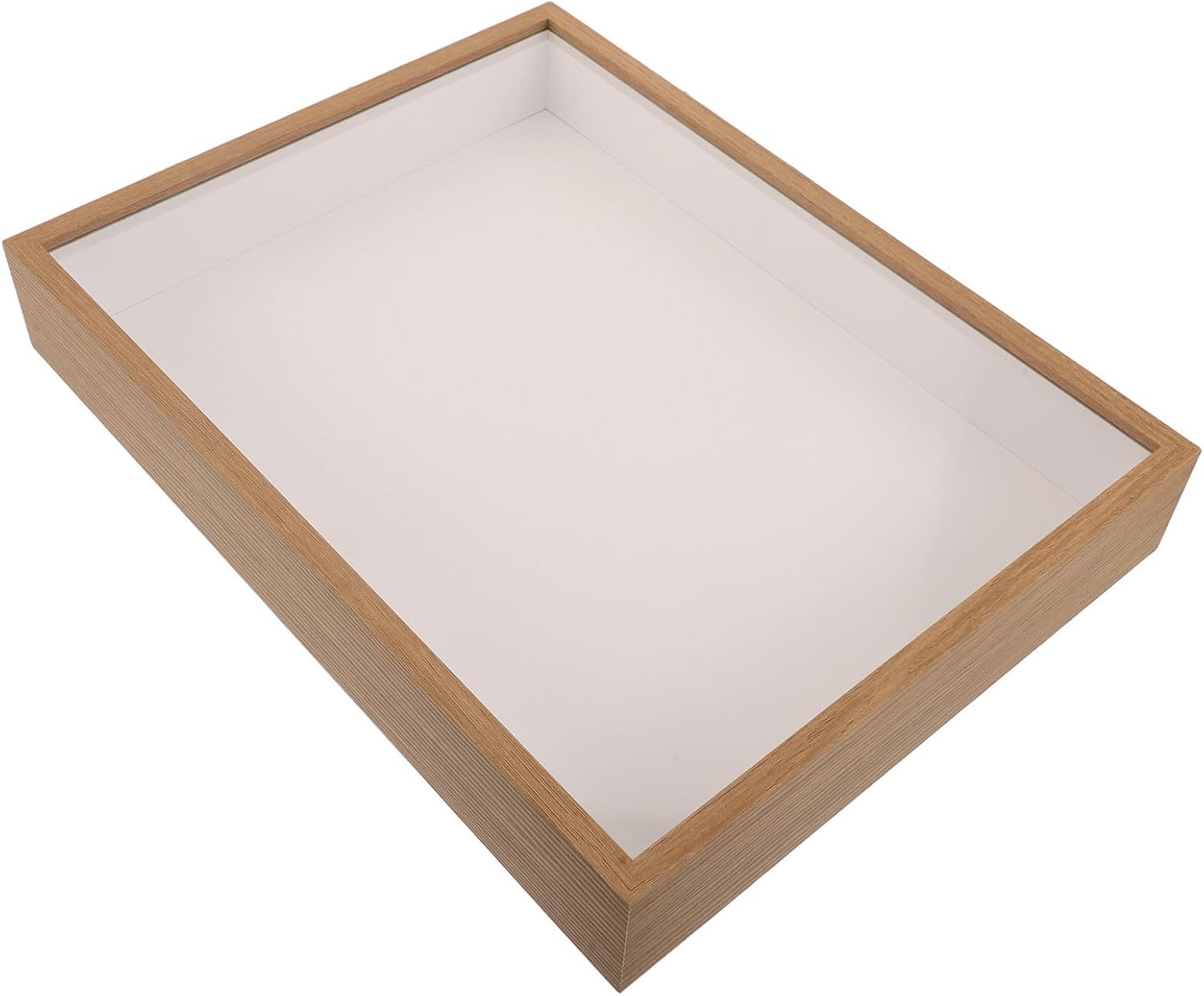 Specimen Display Box for Butterfly and Small Insect Collection, Wooden Hollow Frame with High Transparency Acrylic Panel, Securely Holds Specimens for Museum Exhibits