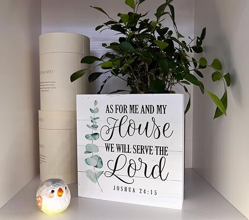 Miniatura 104 de Letreros de madera cristiana, versículo bíblico, filipenses 4:13 – I Can Do All Things Through Christ Who Strengthens Me, decoración de mesa