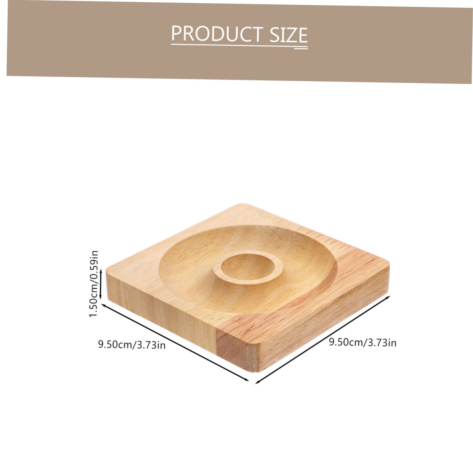 Design Desktop Jewelry Dish Bracelet Engagement Bread Wooden Bead Organizer Board Trinket Storage Dresser Gifts Bracelets Showcase Beading DIY Watch Wood Wedding for Holder - Image 2
