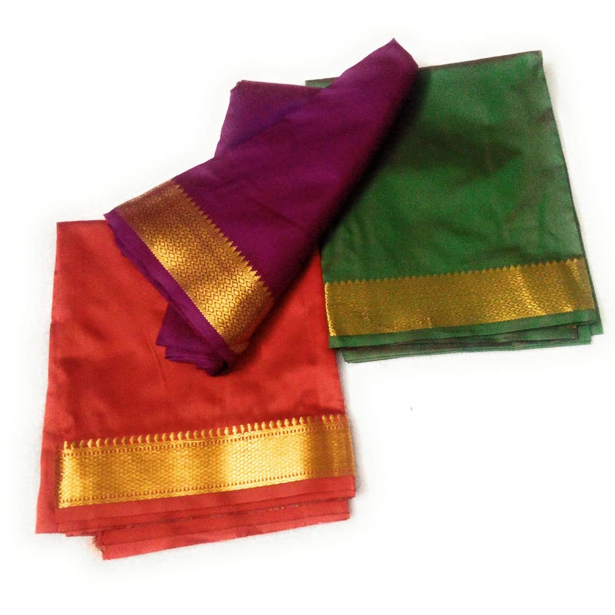 Multi-Colors Unstiched Blouse Piece Material 1 Meter Each (100 cm) Pack of 3(Randam Color)_DES_AB_BD001-image-38