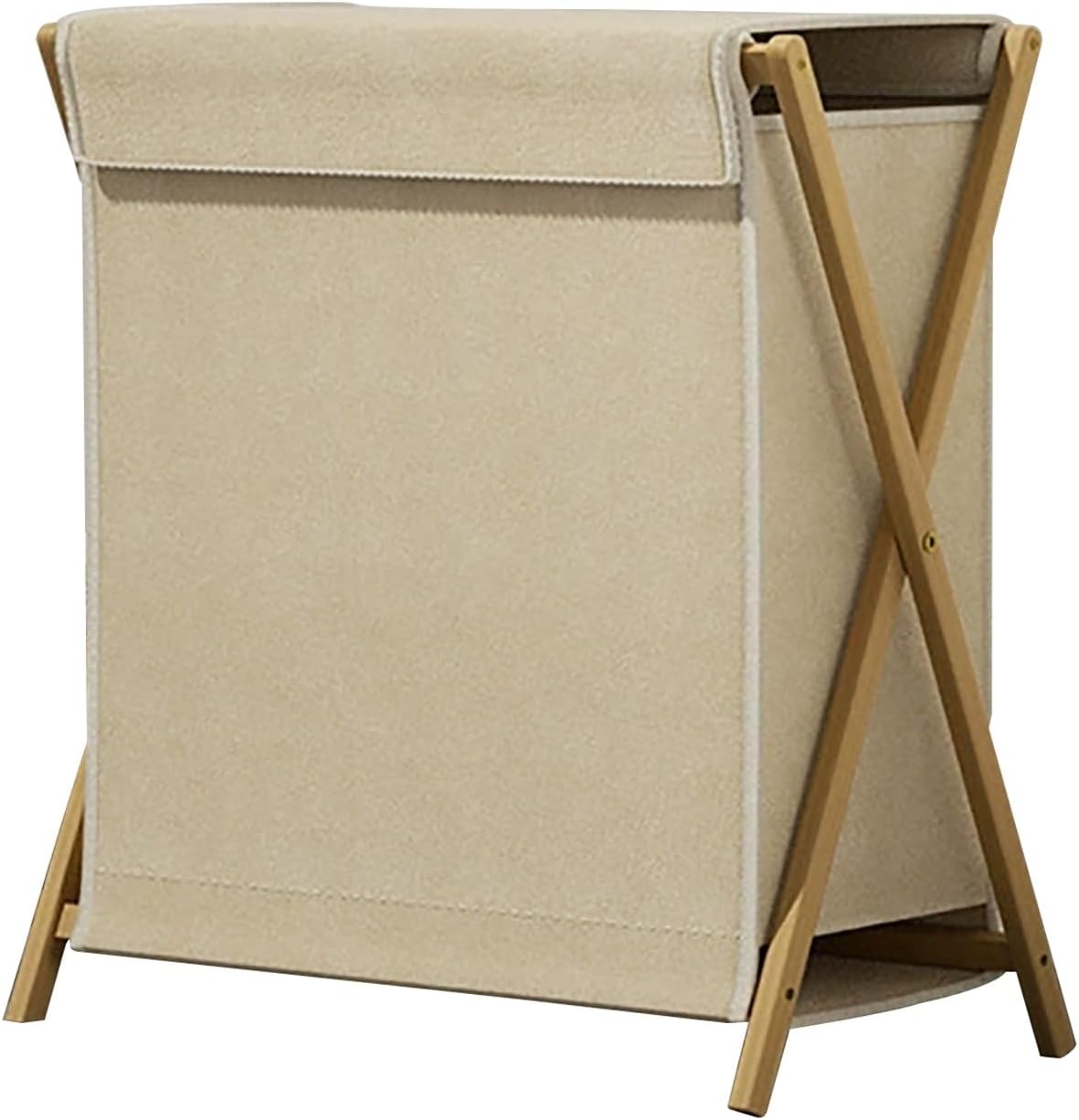 SBCWH Wooden Laundry Basket with Lid, Portable Bamboo Laundry Baskets