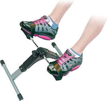 Aidapt Folding Portable Low Joint impact Fitness Rehabilitation Pedal Cycle Exerciser with variable Resistance, Low Nosie and LCD Display for Leg and Arm Exercises