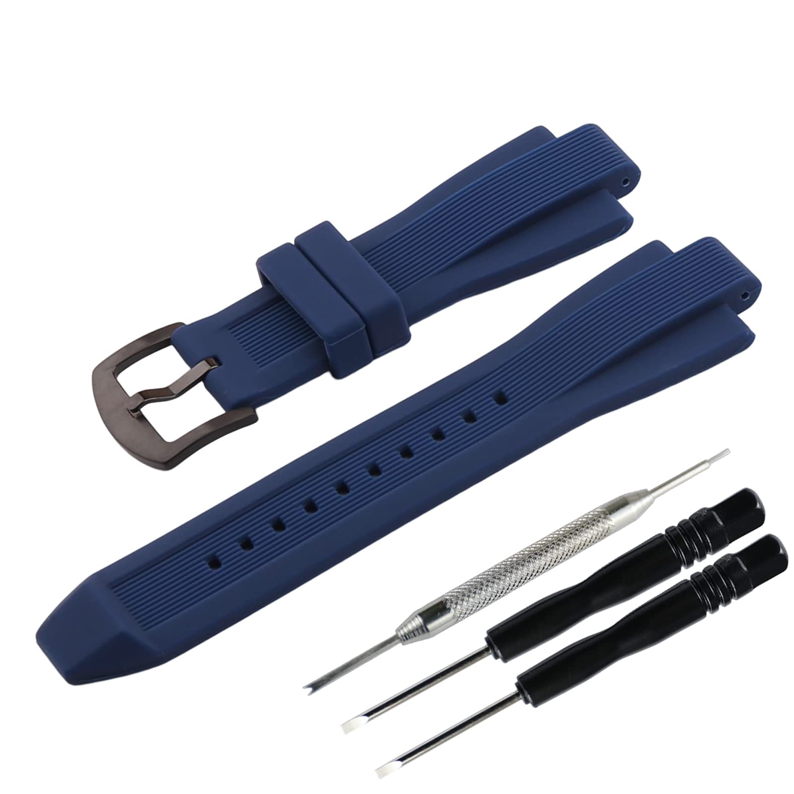 Męski silikonowy pasek do zegarka kompatybilny z Michael Kors MK8152 MK8406 MK9019 MK9026 MK8382 Outdoor Sports gumowa opaska damska klamra
