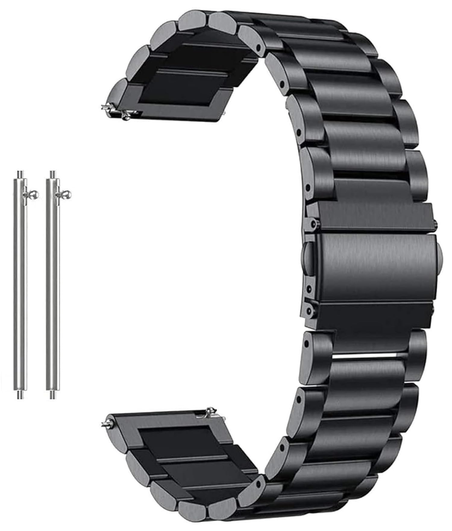 FOLX FAB91 22MM Smart Watch Straps/Bands Compatible for ColorFit Ultra/Ultra 2, GTR (47mm)/ GTR 2E, One Plus(46mm), Galaxy Watch 3 45mm, Realme S/S Pro (BLACK, 22MM)