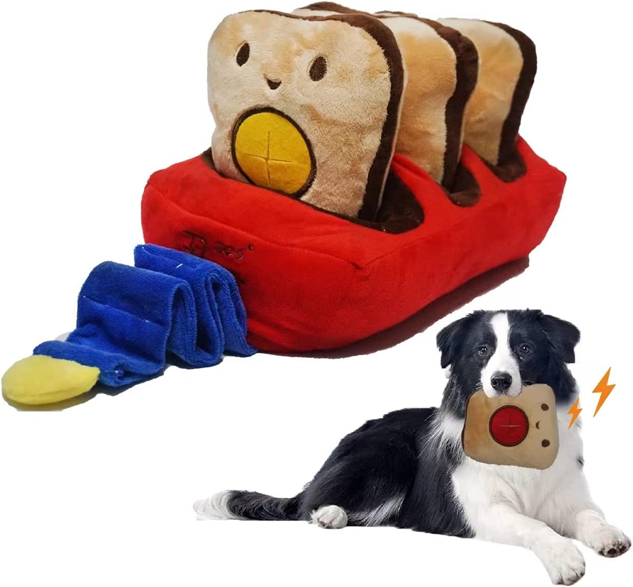 Pet Supplies iFur Snuffle Puzzle Plush Dog Toys, 3 in 1 Interactive Squeaky Dog Toys for