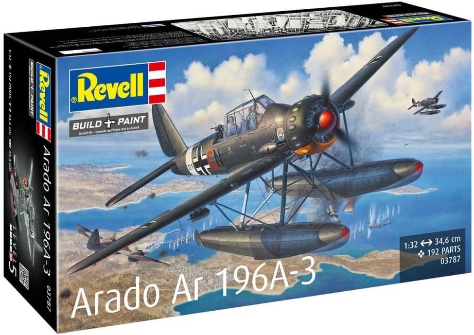 Revell 03787 Arado Ar196A-3 Seaplane 1:32 Scale - Unbuilt/Unpainted Plastic Model Kit