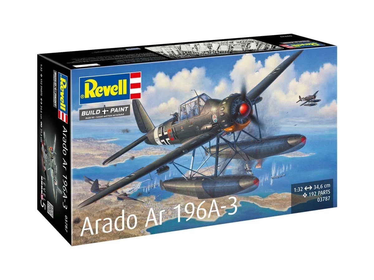 Revell Arado Ar196A-3 Seaplane 1:32 Maquette en plastique non construit
