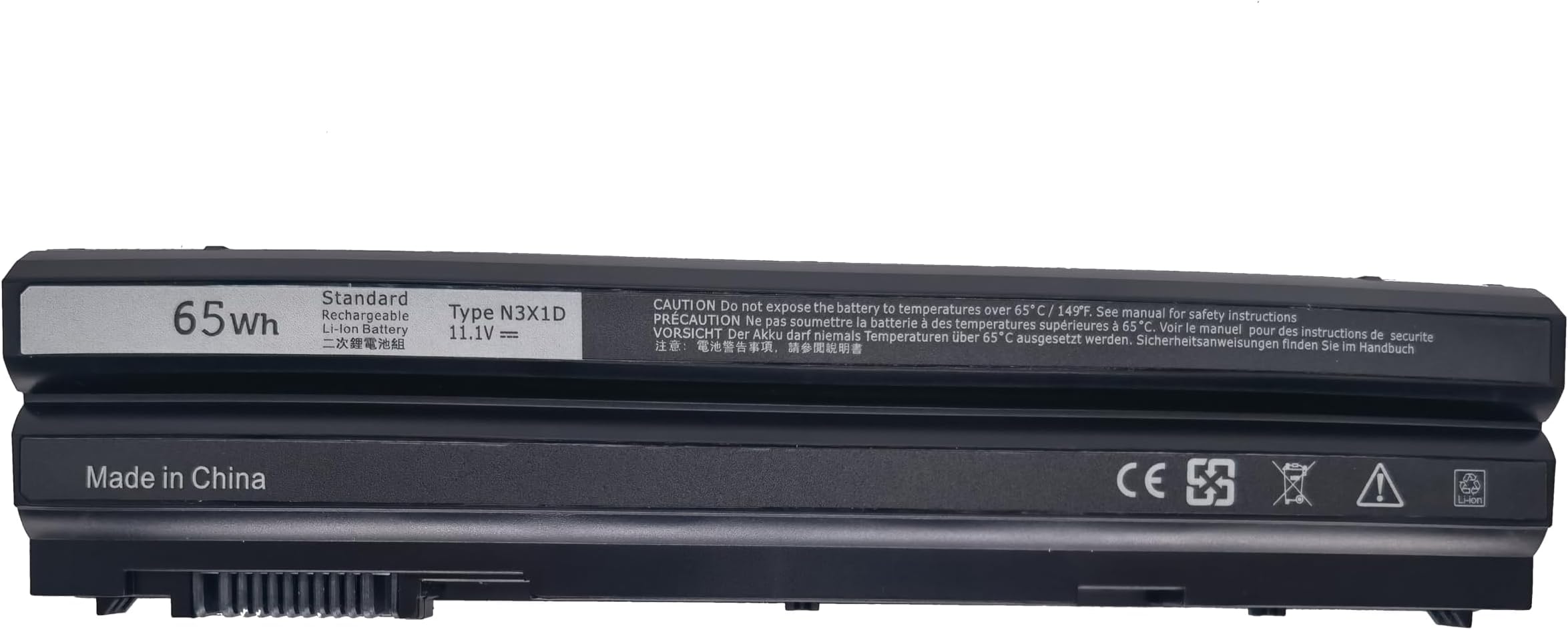N3X1D 65WH Replacement Laptop Battery Compatible with Dell Latitude E6540 E6440 E5530 E5430 E6520 E6420 Precision M2800-6-Cell
