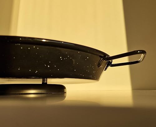 Miniatura 5 de ZENDEU Kit Safe Paella - 4 porcionesanillo de paella seguro + paella esmaltada de 12 pulgadas (11.8 in) + soporte de silicona para sartén caliente