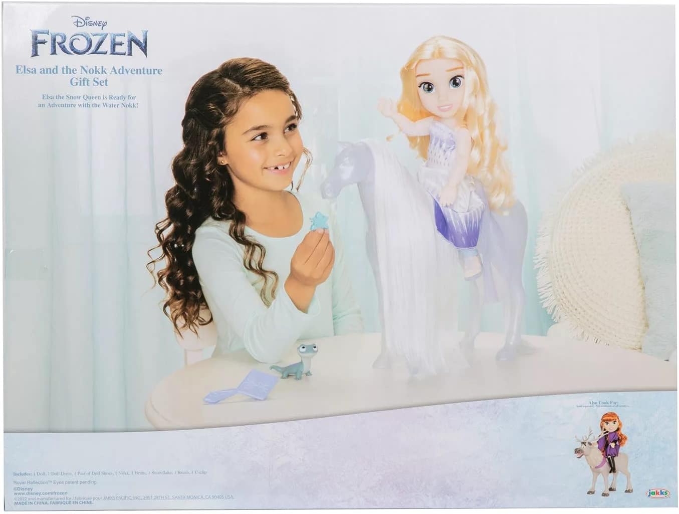 Disney Frozen Elsa The Snow Queen Articulated Toddler Doll with Water Nokk