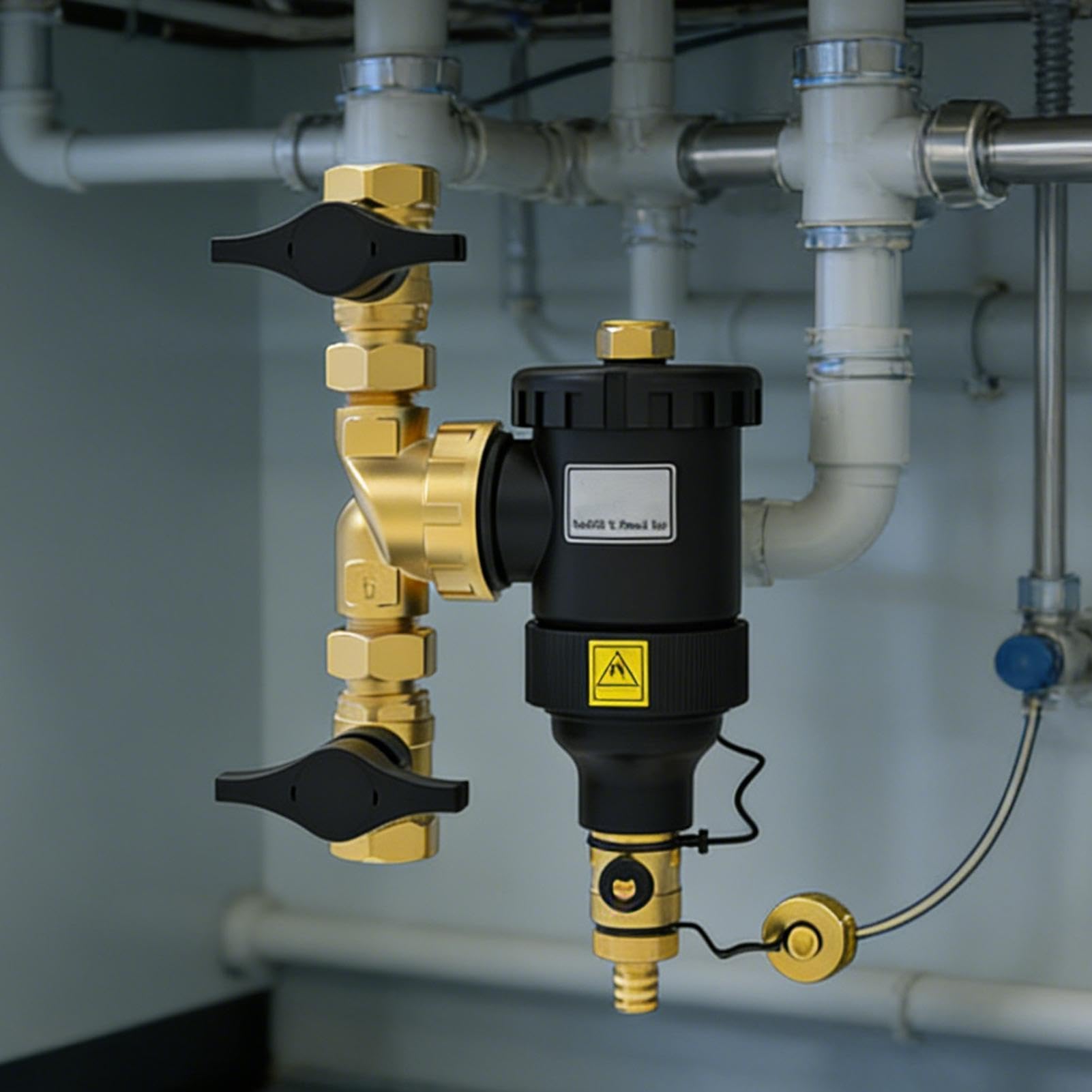 Filtro Magnético Para Caldera Filtración de Roscas Dn20 Dn32 para Montaje | Filtro de Agua Industrial de Calderas Para Sistemas De Calefacción Central HVAC Purificación De Incrustaciones