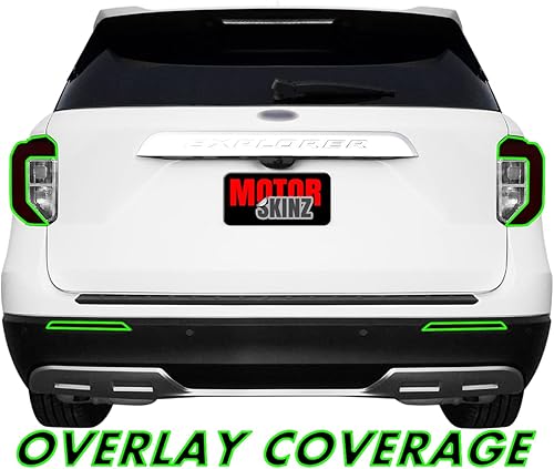 Miniatura 2 de SlickMod Tinte de humo de vinilo precortado para luz trasera Ford Explorer 2020-2023 (2. recorte de luz trasera, 20% humo oscuro)