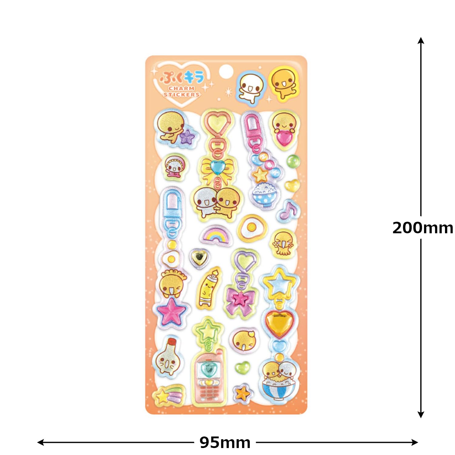 Qoo HAPPYシールセット 4枚入り Qoo HAPPYシールセット 4枚入り