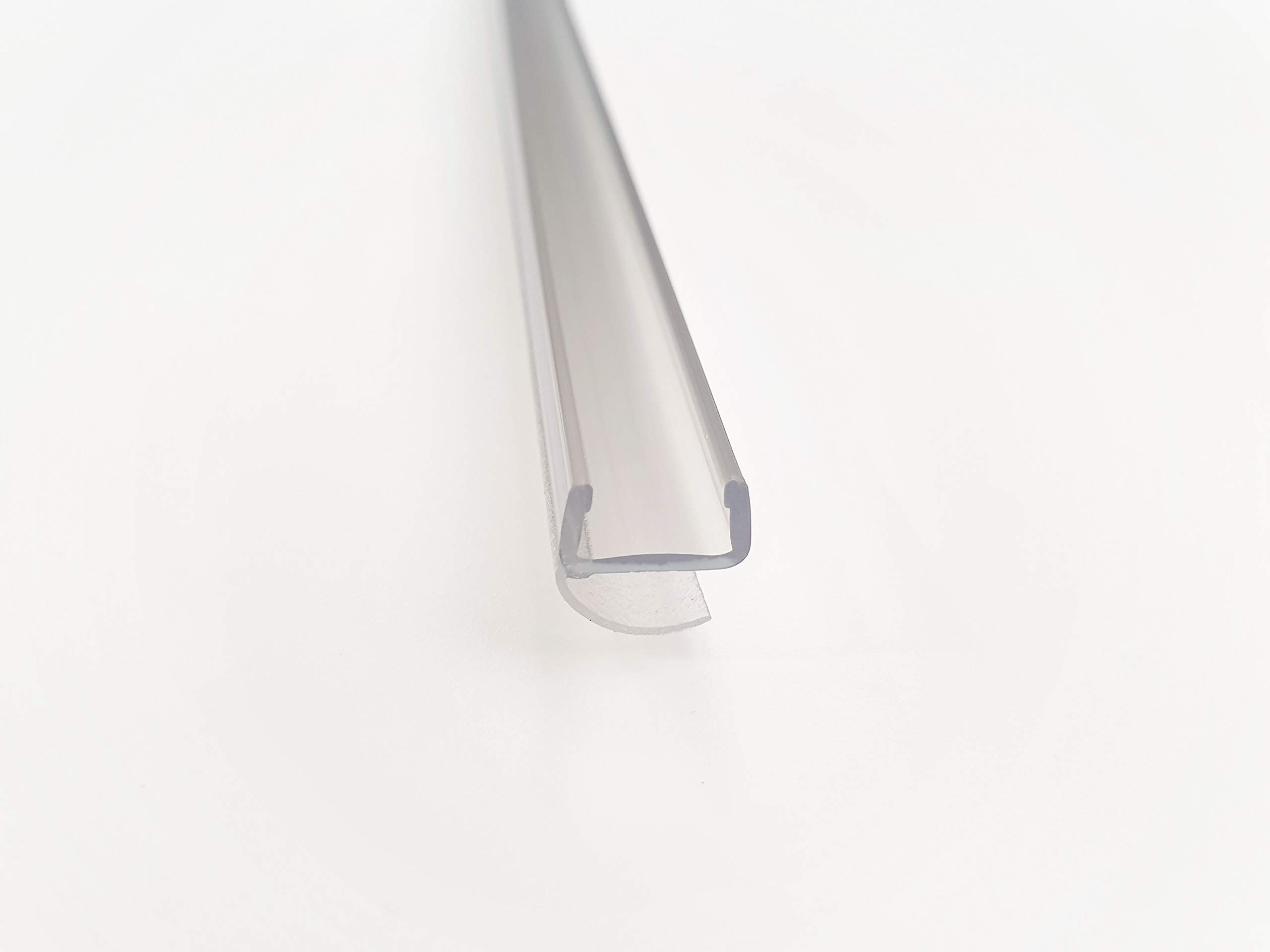 KRISTHAL Duschtür Spaltdichtung mit quetschbarer Lippe in der Fuge bzw. offenen Ballon, für 8 mm Glasdicke, 200 cm Länge, Art. Nr. 5130