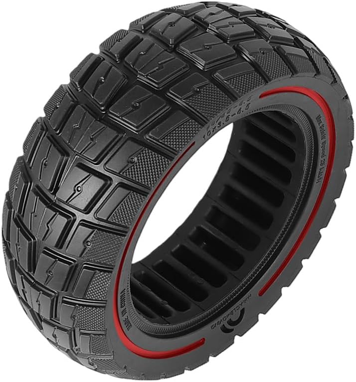 90/65-6.5 Off-road Solid Tire for Kaabo wolf King GT Pro Kaabo Wolf Warrior King GT Electric Scooter 90/65-6.5 Tire Replacement Parts (red)
