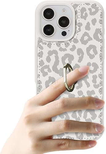 Miniatura 10 de Funda para iPhone 11 Pro Max con tarjetero, tarjetero y soporte de anillo, soporte de anillo, a prueba de golpes, bonita funda tipo cartera para