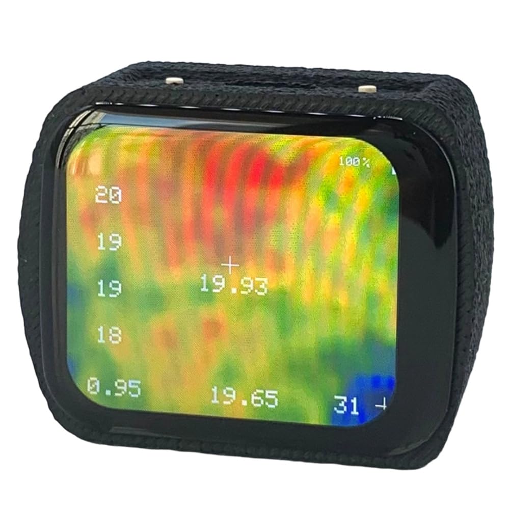 Jnchdghwa Black Mlx90640 Mini Thermal Imaging Camera, 32X24 Resolution, Temperature Sensor, New-Model,-40° C To 450° C Range Measurement