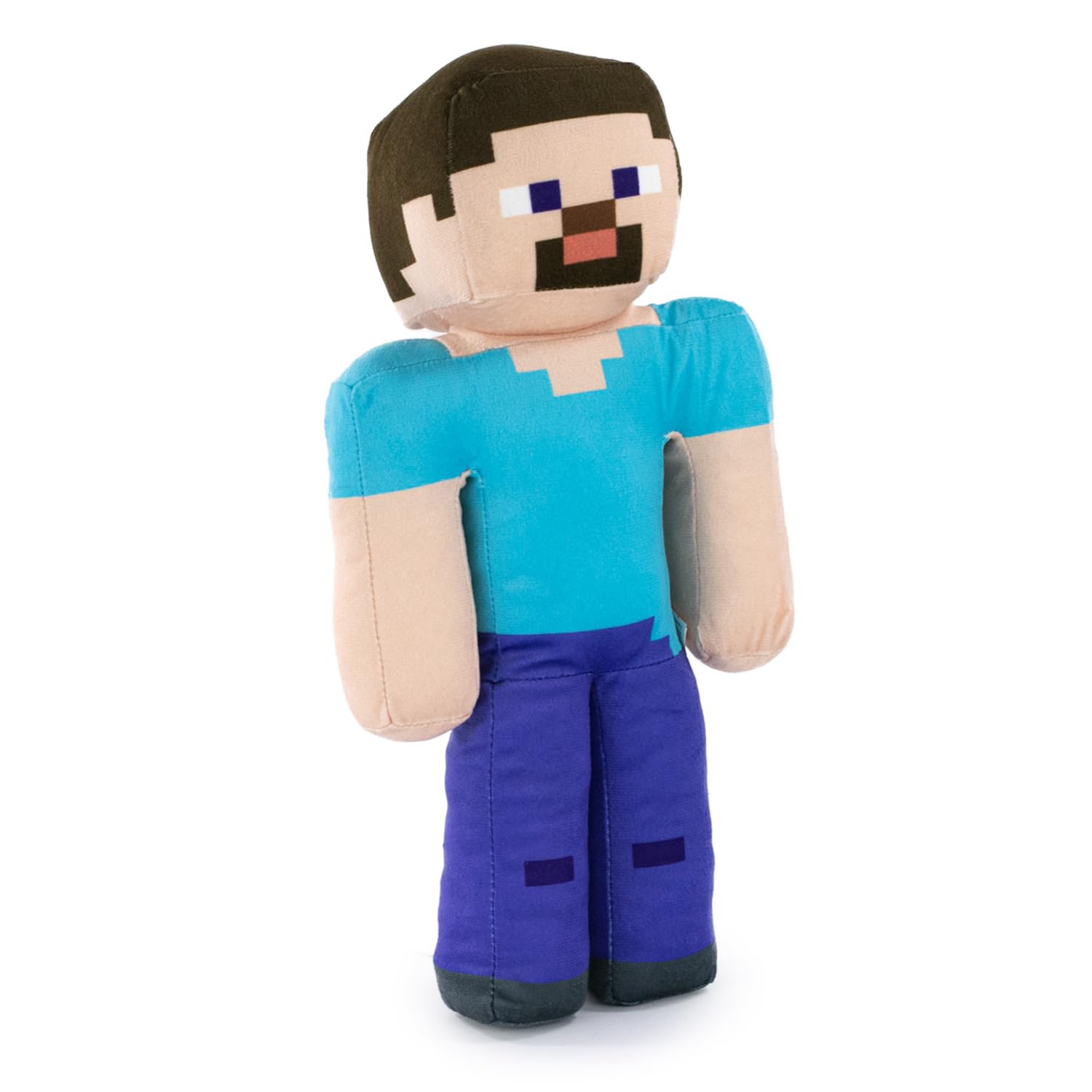Plüsch Minecraft Videospielfiguren - Enderman, Lama, Ozelot, Schwein, Steve, Alex, Creeper, Wolf - Größen je nach Modell - Super Soft Qualität (Steve)