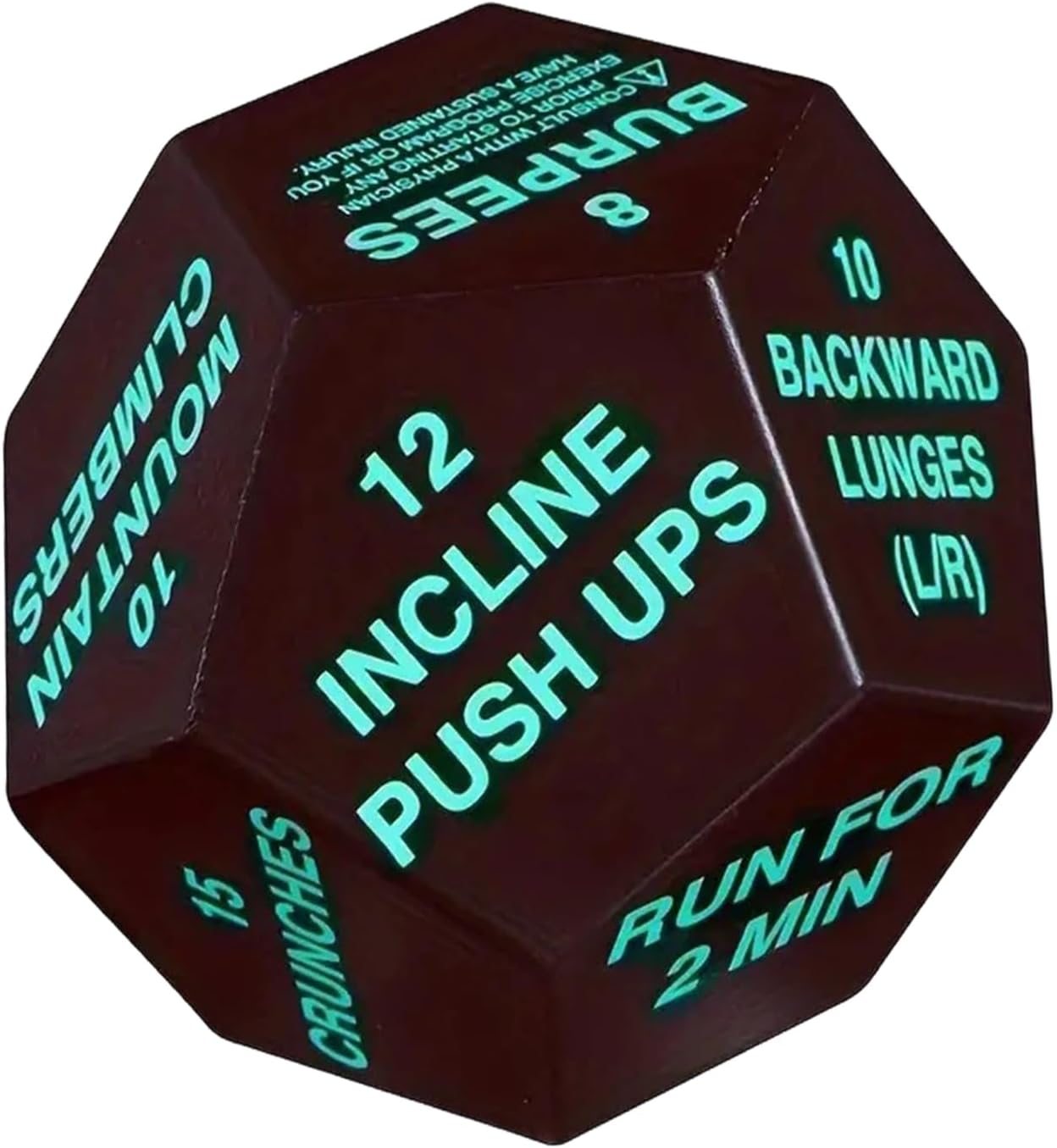 Exercise Dice - Fun Workout Cube Equipment for Dynamic Fitness Routines, Compact Training Tool with Engraved Exercise Prompts Motivation and Variety, Gym Dice for Athletes, Home Workouts