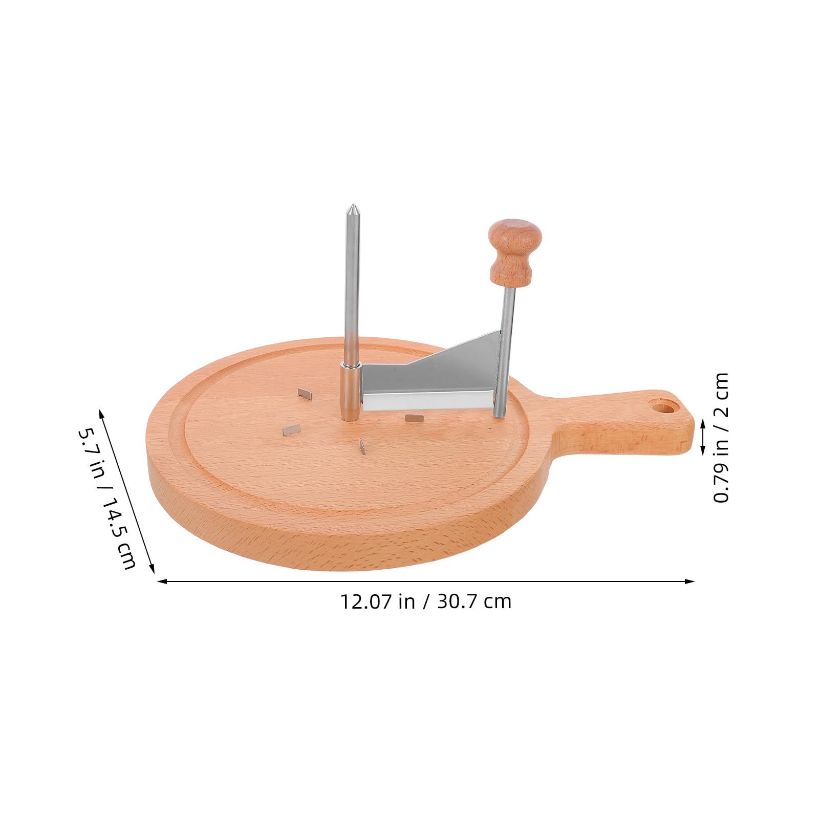 Käsehobel aus Edelstahl und Sicher und Stabil Einfach zu Reinigen für Moderne Küchen und Zuhause Praktischer Käse schneider mit Rundscheibe