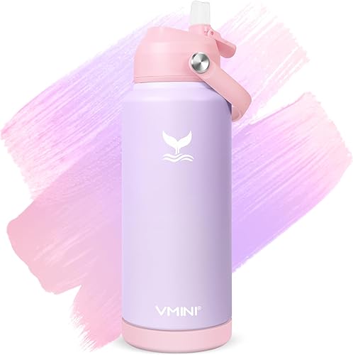 Botella de agua, botella de agua aislada con popote y bota, botella de agua de acero inoxidable para deportes y viajes, termo aislado para hombres,