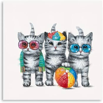 【れおんです】壁掛け　猫の絵皿　フランス 絵画。壁掛け絵原画手描き【ヨーロッパ風の椅子と白い猫】01