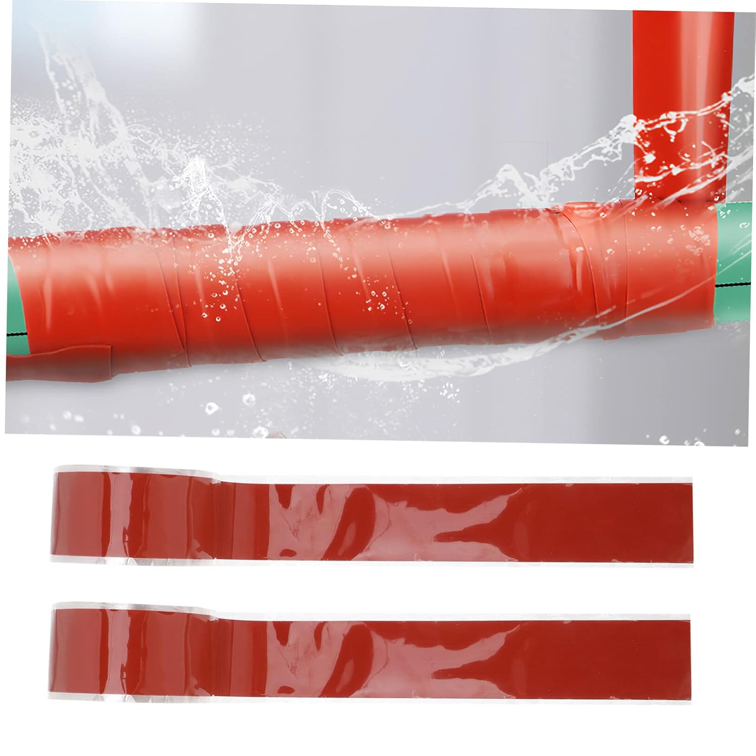 ULTECHNOVO 4pcs Pipe Seal Tape Self-Adhesive Flexible Repair for Leaks for Plumbing Hose and Joint Repairs