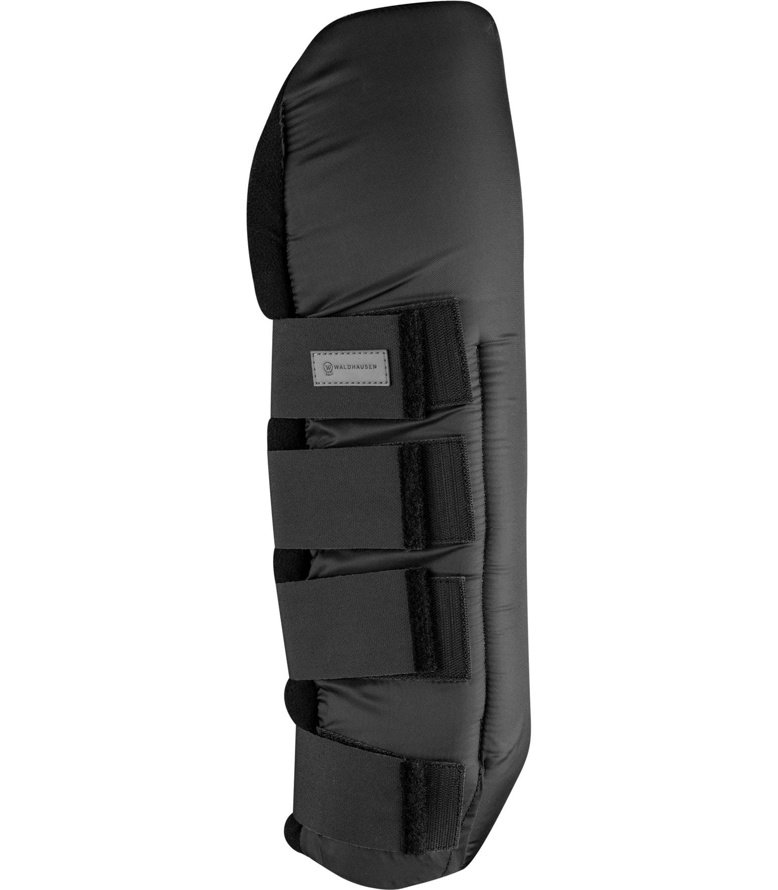 WALDHAUSEN WB - Polaina para establo y transporte con soporte articulado, parte trasera, color negro