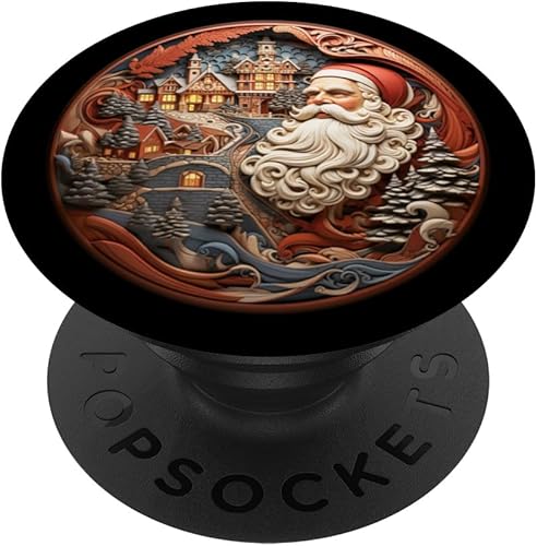 PopSockets PopGrip estándar de Papá Noel victoriano vintage