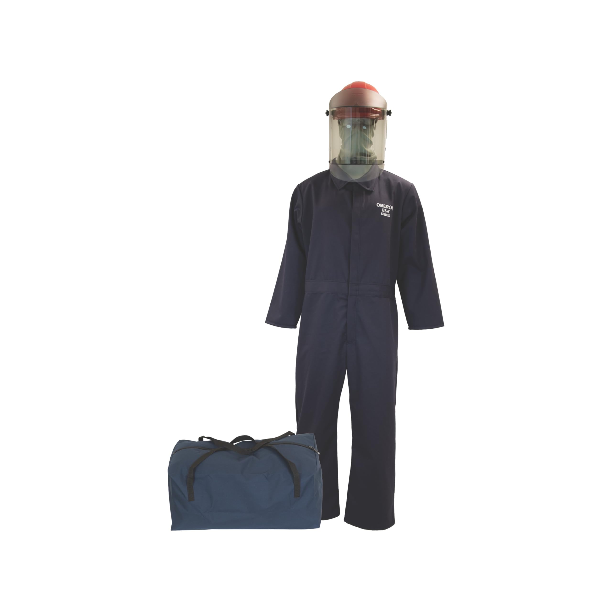 Oberon Arc Flash Coverall Kit - 12CAL - Includes Hard Cap, Face Shield, Balaclava, Coveralls and Storage Bag - TCG2P Series
