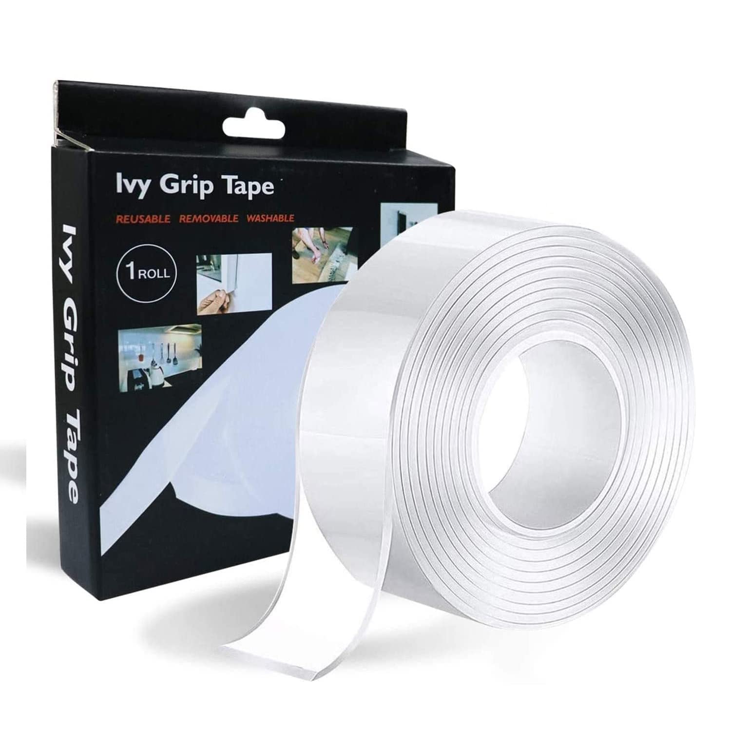 SHAYONAM Multipurpose Double Sided Tape - Adhesive Silicone Tape, Heavy Duty, Heat Resistant, Multi-Functional, Removable, Washable, Reusable Anti-Slip Gel Nano Grip Tape (3 Meter) (B0D5V9KV31) Amazon Price History, Amazon Price Tracker
