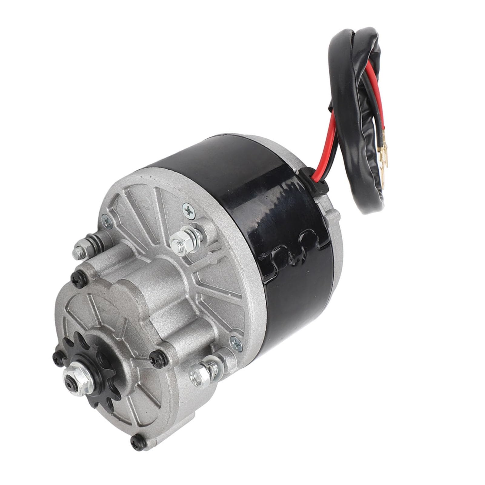 BuyWeek Motor Eléctrico de Reducción de Engranajes, Motor de Cepillo 24V 350W 3000 RPM Reductor de Motores para Scooter Eléctrico E Bike