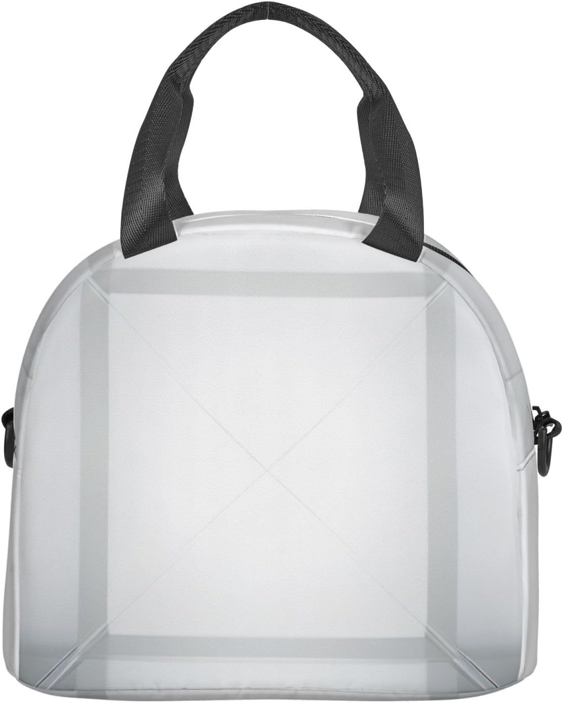 Reflective square Print Reusable Lunch Bag Insulated Lunch Boxes for Office Work Picnic Tote Bag Adjustable