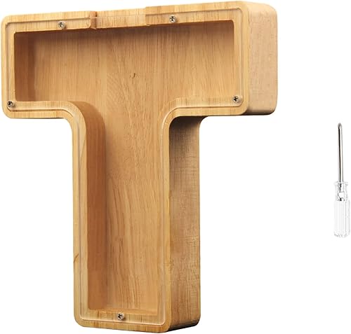 Miniatura 47 de TAONE Hucha personalizada para niños con grabado láser, alcancía de madera personalizada