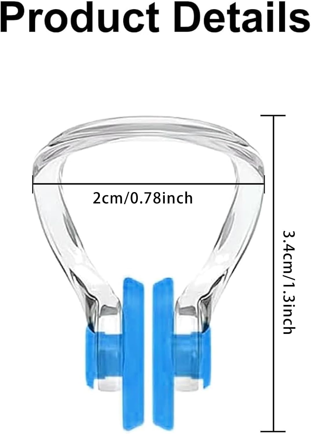 10PCS Swimming Nose Clip, Silicone Nose Plugs for Swimming for Adults image 2