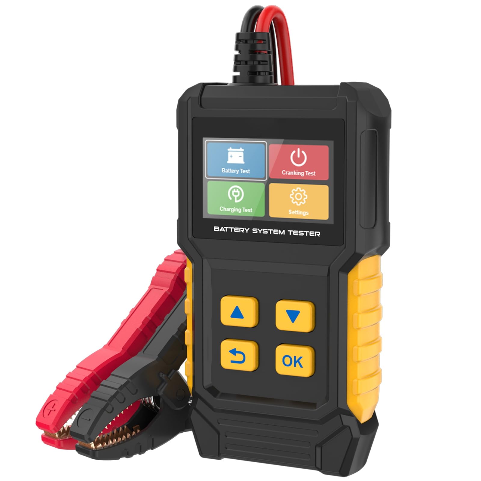 Tester per batteria auto 12V 24V di carico 30-2000 CCA alternatore automobilistico Analizzatore di batteria digitale Tester del sistema di avviamento e carica