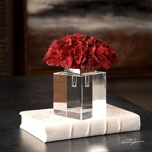 Miniatura 2 de Uttermost Escultura de mesa alta de racimo de coral rojo 7 34"