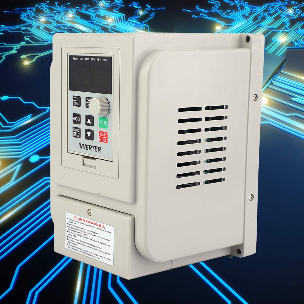 Variateur de Vitesse pour Moteur, AT2-2200X Convertisseur de fréquence AC 220 V 2.2KW, Fréquence Variable monophasée, PWM Variateur de fréquence VFD Contrôleur de Vitesse Entrée monophasée Sortie