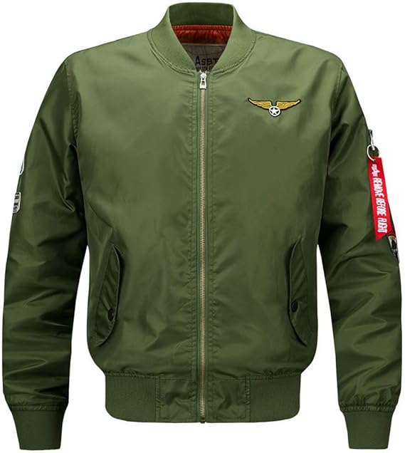 Amazon Co Jp ジャケット メンズ Ma 1 薄手 中綿 アメカジ 羽織り ロング丈 春秋用 街着ジャンパー ミリタリー フライトジャケット 秋 バイクジャケット おしゃれ ユニセック B179 ファッション