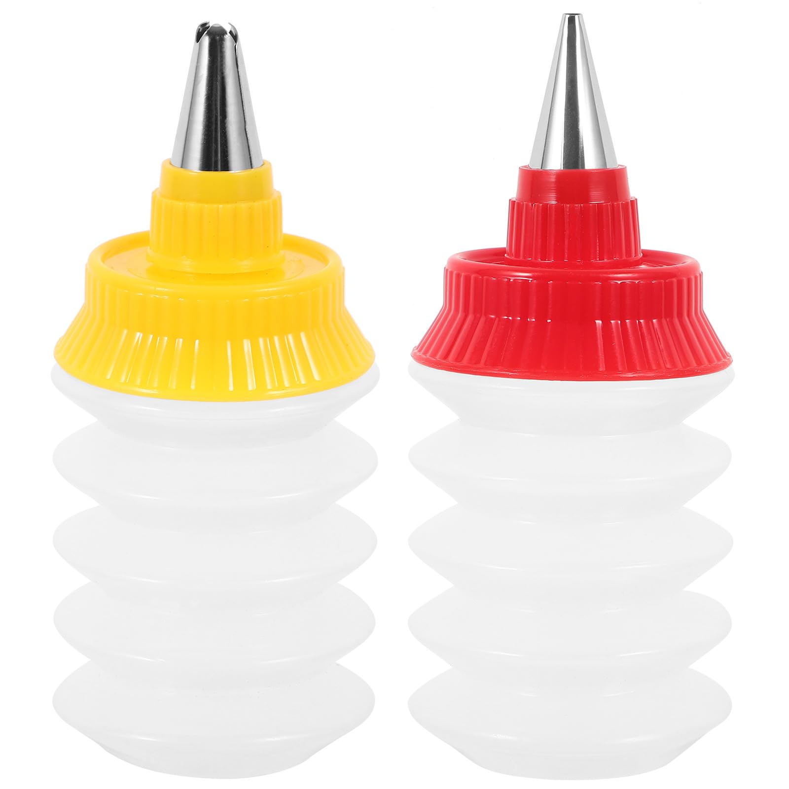 Artibetter Bouteilles à Glaçage Réutilisables 2 Pièces en PP pour Décoration de Gâteaux Précision, Accessoires de Pâtisserie pour Cake Decorating et Home Baking Couleur Couleur Aléatoire