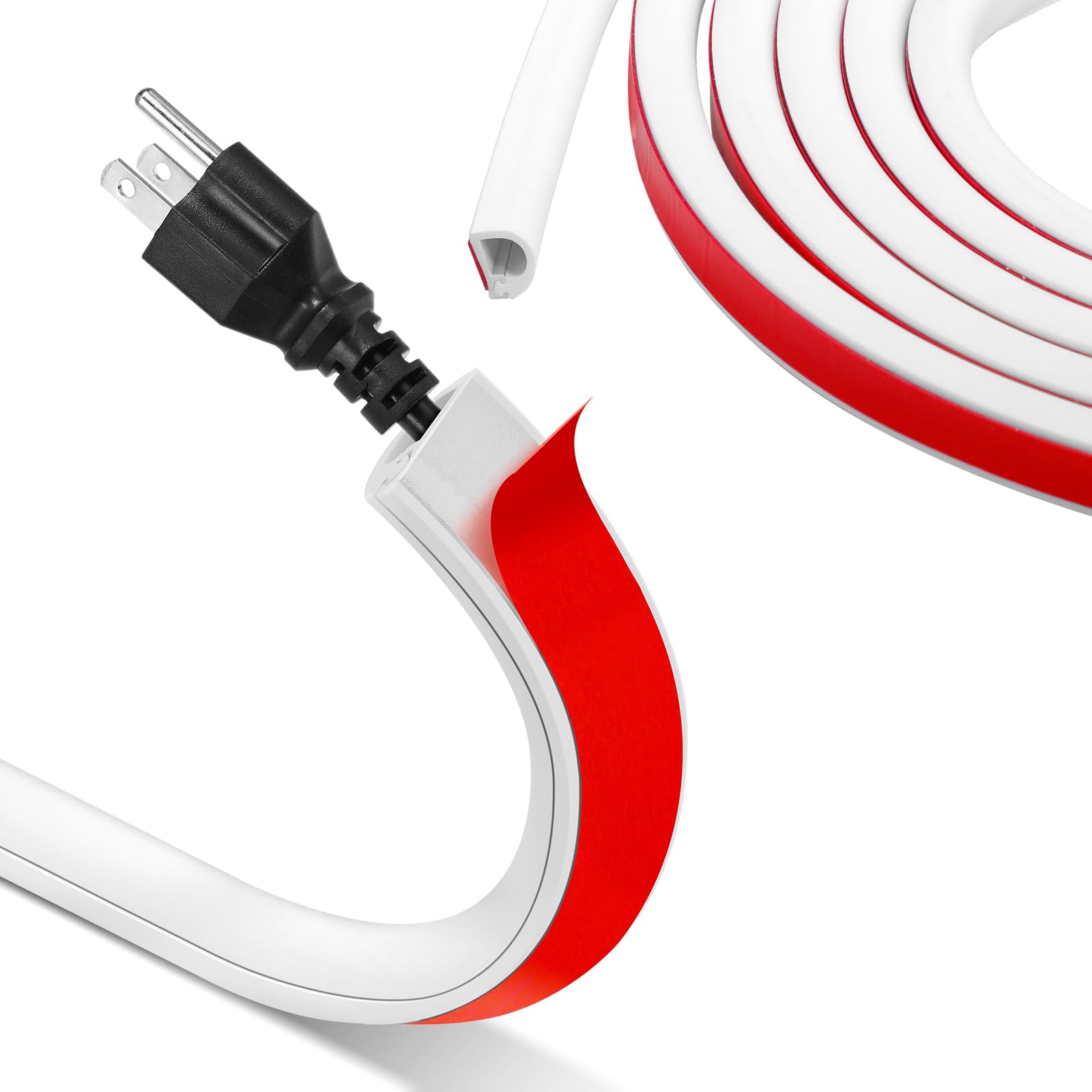 Canalina Passacavi Adesiva Mini 2 Metri - Bianca Per Cavi HDMI, USB E Alimentazione | Facile Installazione - Foto 6