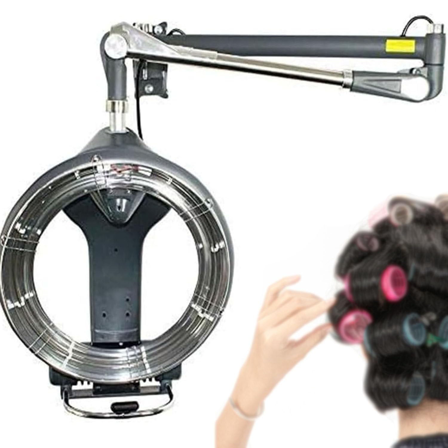 DPLXQPP 1200w Vertical Color Processor,Styling Hair Mask Hair Dryer,Salon Color Processor,Hair Salon Barbering Equipment,Orbital Rotating Hair Processor,110V