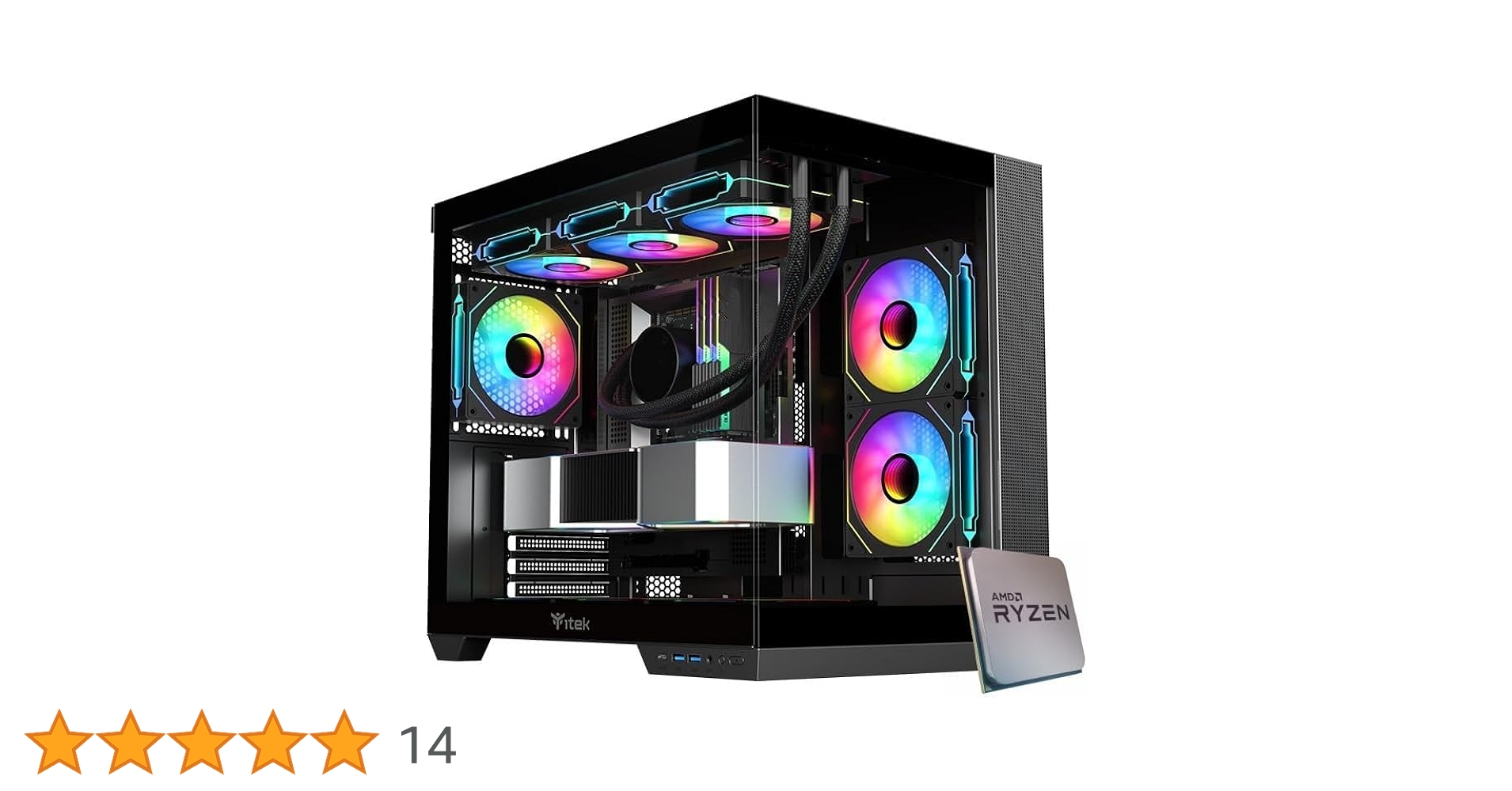 EMCA4 Computer Gaming PC Assemblato Ryzen 7 7700 - RTX 5060 TI